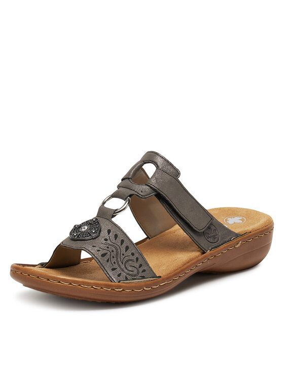 Rieker Nazouváky Rieker 608K1-45 Šedá