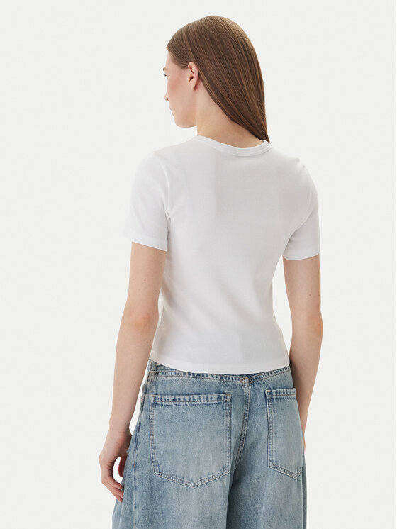 ONLY ONLY Camiseta Val 15339774 Blanco Slim Fit