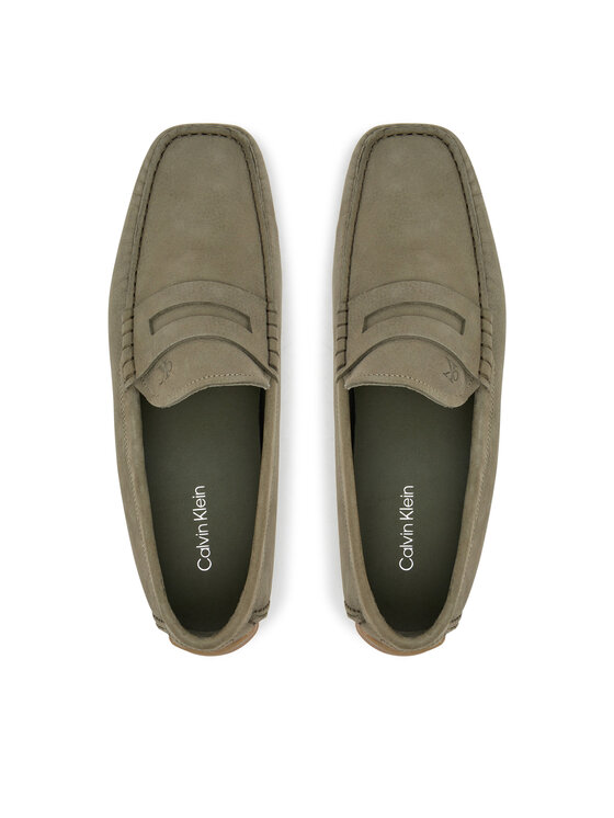 Calvin Klein Mokasīni Calvin Klein Driver Penny Nu HM0HM01866 Zaļš