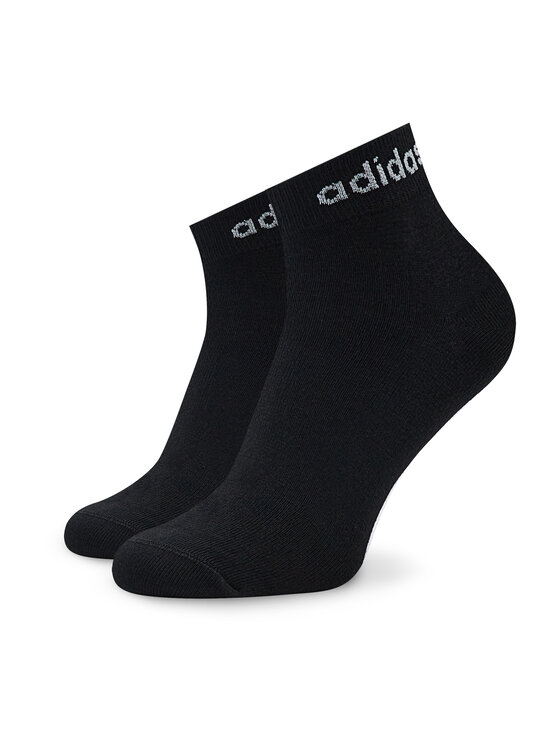 adidas Kratke nogavice adidas Think Linear Ankle Socks 3 Pairs IC1305 Črna