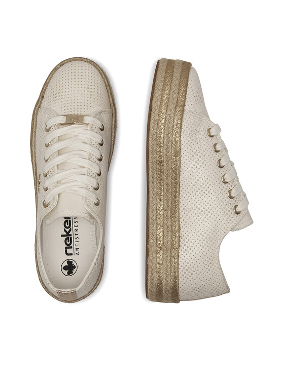 Rieker Sneakersy Rieker 94005-80 Biały