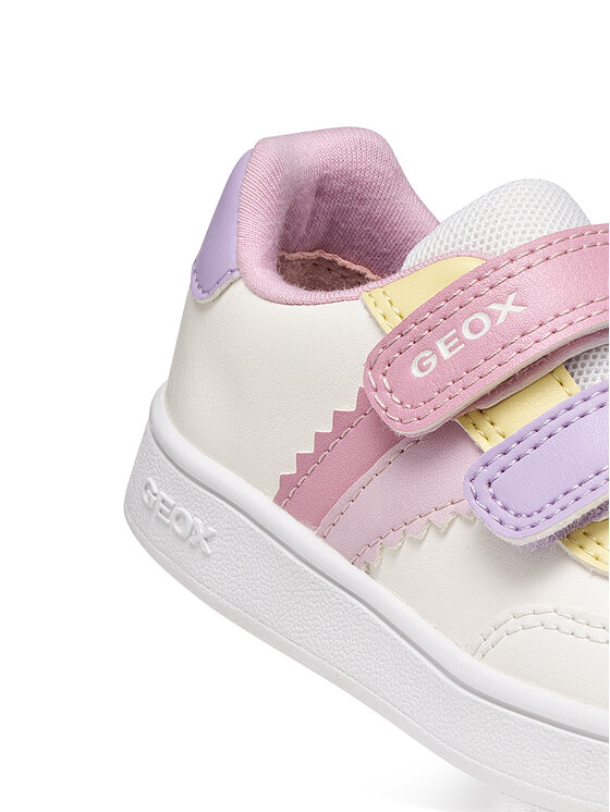 Geox Tenisice Geox B Eclyper Girl B665MA 000BC C1R8Z Bijela