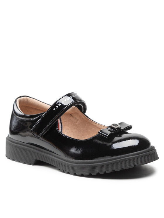 Tommy Hilfiger Īsi apavi Tommy Hilfiger Ballerina T3A3-32580-0774 S Melns