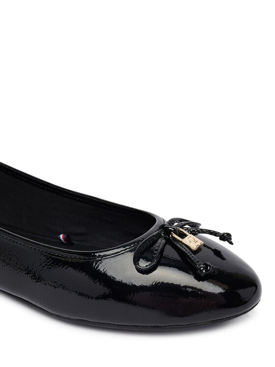 Tommy Hilfiger Balerinos Tommy Hilfiger Hilifger Patent Ballet FW0FW09005 Juoda