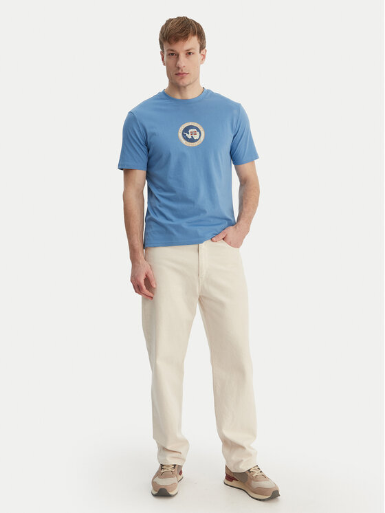 Napapijri Napapijri Camiseta S-Phos NP0A4G5A Azul Relaxed Fit