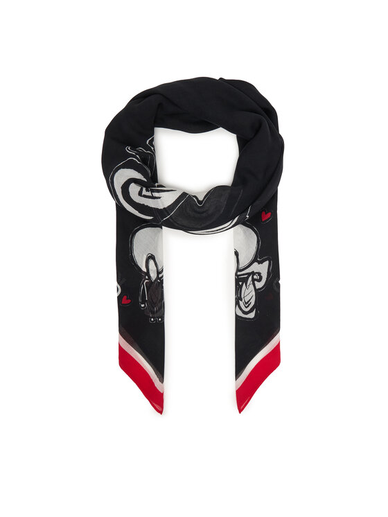 KARL LAGERFELD Šál KARL LAGERFELD B1W33106 Čierna