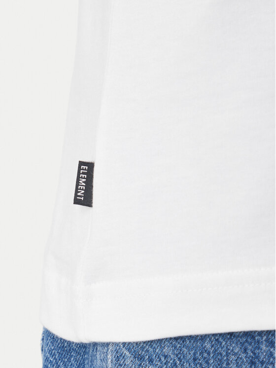 Element Element Camiseta Sporting ELYZT00569 Blanco Relaxed Fit