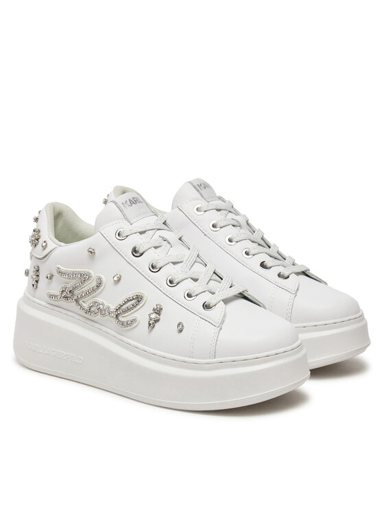 KARL LAGERFELD Sneakersy KARL LAGERFELD Ankapri KL63525 Bílá