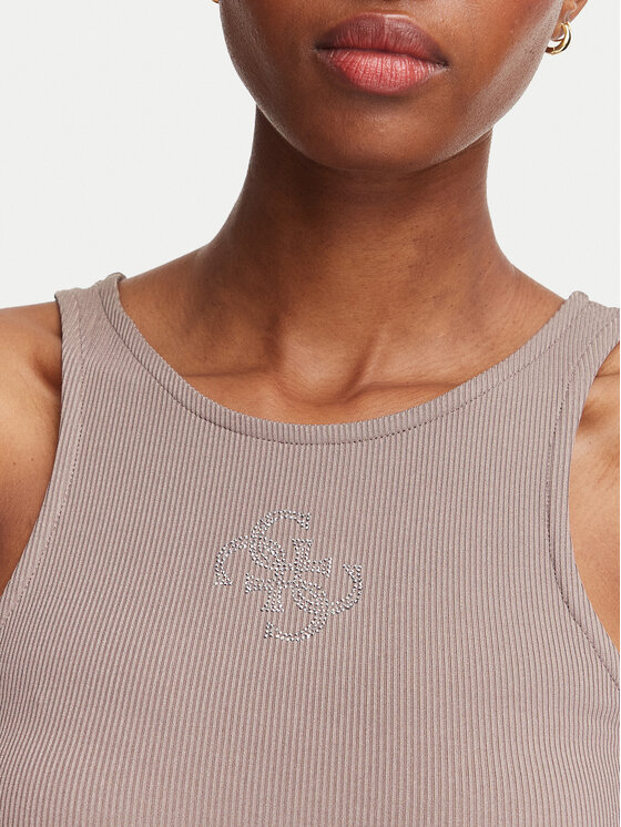 Guess Guess Top W6RP39 KD092 Beige scuro Regular Fit