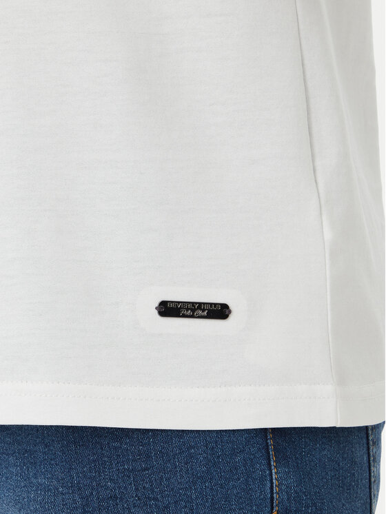 Beverly Hills Polo Club Beverly Hills Polo Club Camiseta M1546 Blanco Regular Fit