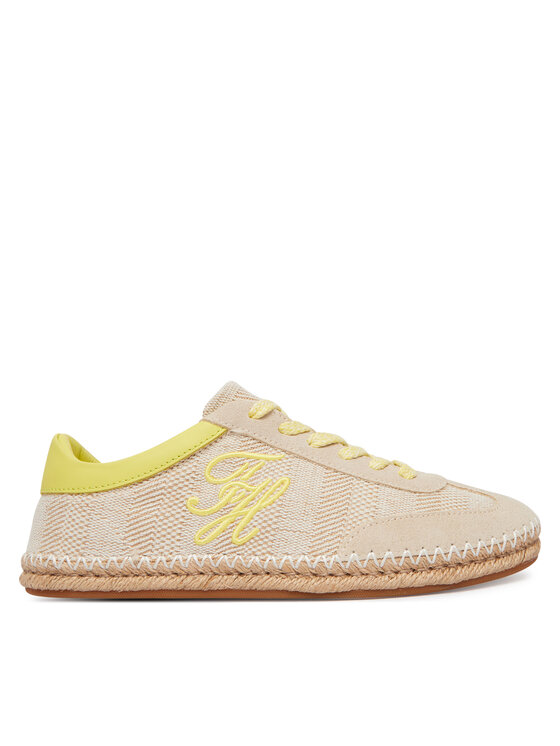Tommy Hilfiger Espadrilles Tommy Hilfiger Woven Logo Embroidery FW0FW09108 Bēšs