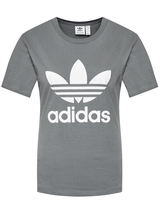 adidas adidas Футболка adicolor Classics Trefoil GN2903 Сірий Regular Fit