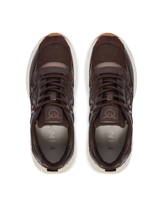 PINKO Sneakers PINKO Ariel 33 SS0135P020 Maro închis