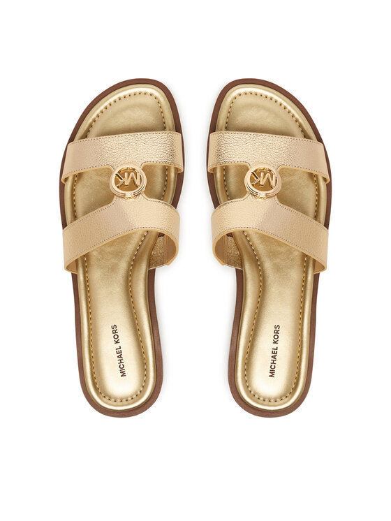 MICHAEL Michael Kors Шльопанці MICHAEL Michael Kors Ering Flat 40S6ERFS2M Золотий