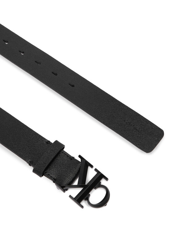 Calvin Klein Pasek Calvin Klein Ck Faceted Buckle 32Mm LV04D7173G Czarny