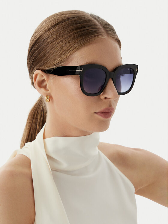 Tom Ford Сонцезахисні окуляри Tom Ford FT0613 01W Рожевий