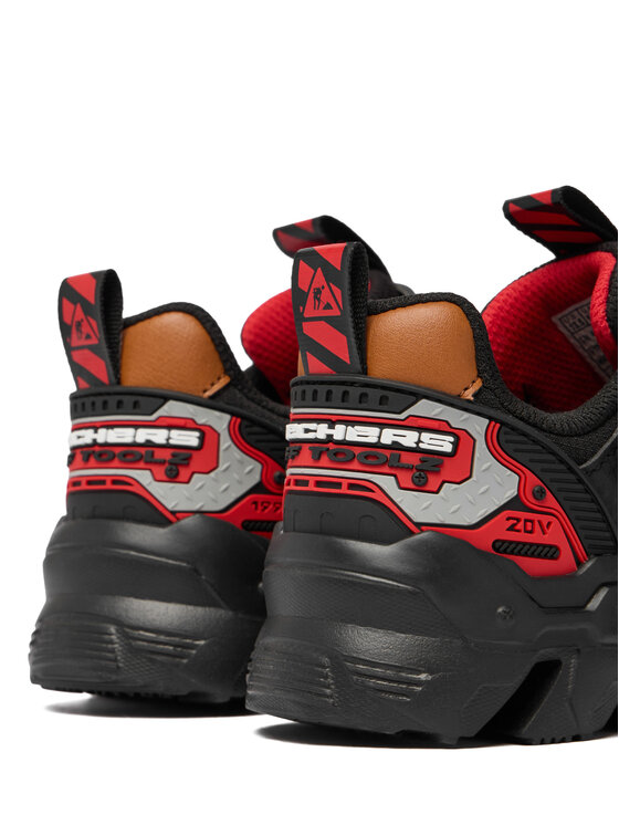 Skechers Sneakersy Skechers Mega-Flex Lite - Tuff Toolz 402130L/RDBK Czarny