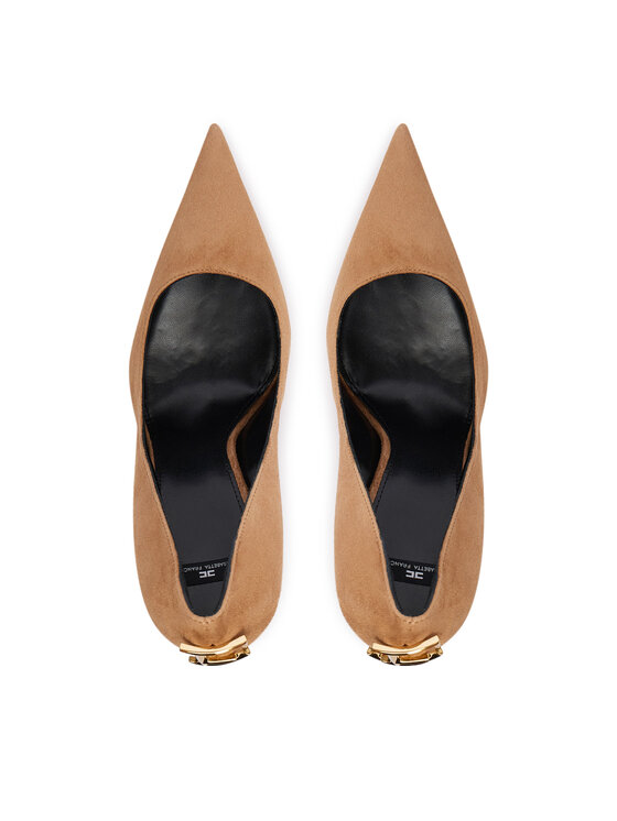 Elisabetta Franchi Čevlji z visoko peto Elisabetta Franchi SA-88L-66E2-V620 Svetlo rjava