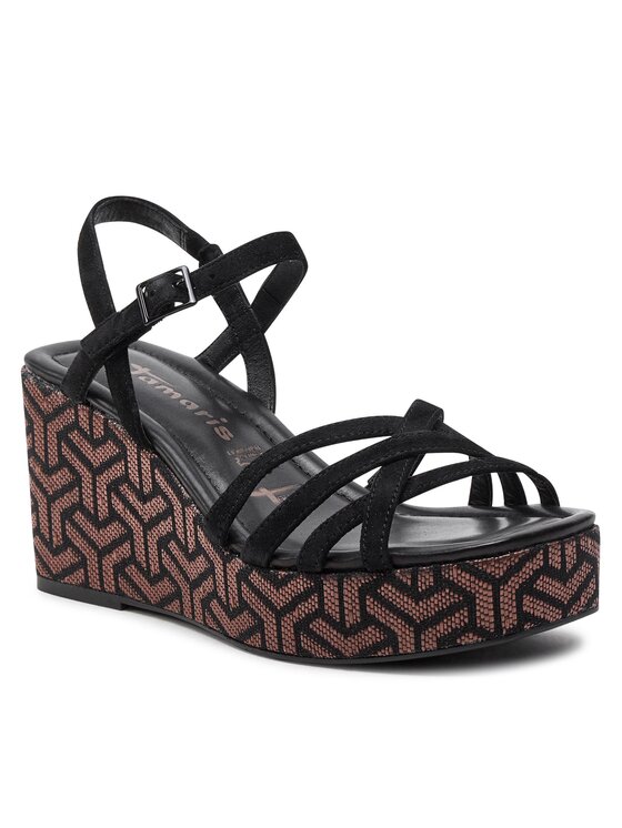 Tamaris Sandále Tamaris 1-28014-42 Čierna