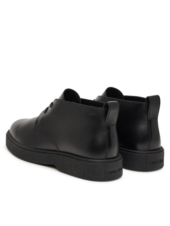 Calvin Klein Ghete Calvin Klein Text Rubber Desert Boot Lth HM0HM02255 Negru