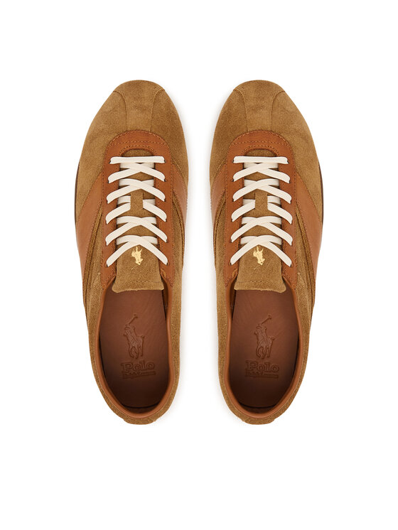 Polo Ralph Lauren Sneakersy Polo Ralph Lauren Rl Racer 809P15755001 Svetlo hnedá