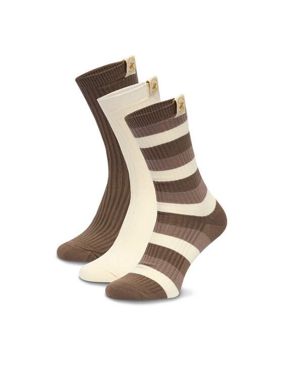 Beverly Hills Polo Club Duge čarape Beverly Hills Polo Club CEO_LA_BHPC_20260_W_AW25 (3-PACK) Smeđa