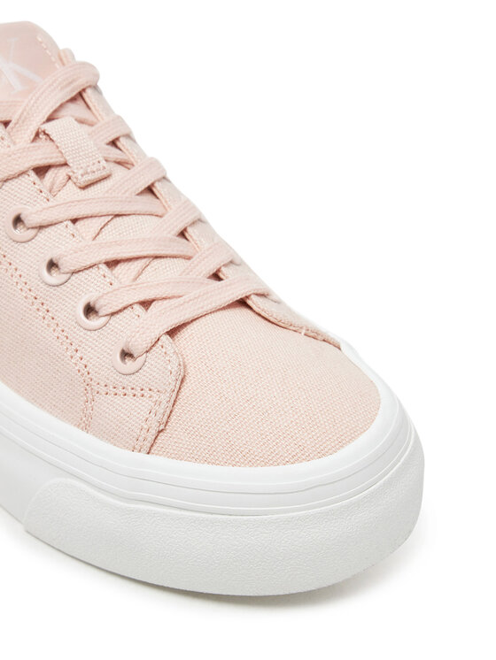 Calvin Klein Jeans Sneakersy Calvin Klein Jeans Vulc Flatform Low Cv Mg YW0YW01763 Oranžová