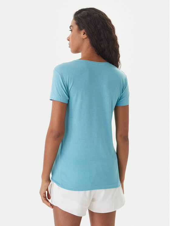 Emporio Armani Emporio Armani Camiseta EW000408 AF19024 U9163 Turquesa Regular Fit