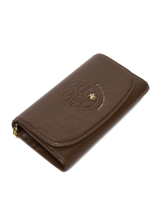 Beverly Hills Polo Club Гаманець Beverly Hills Polo Club CWBEO-BHPC-W1-008-SS26 Коричневий