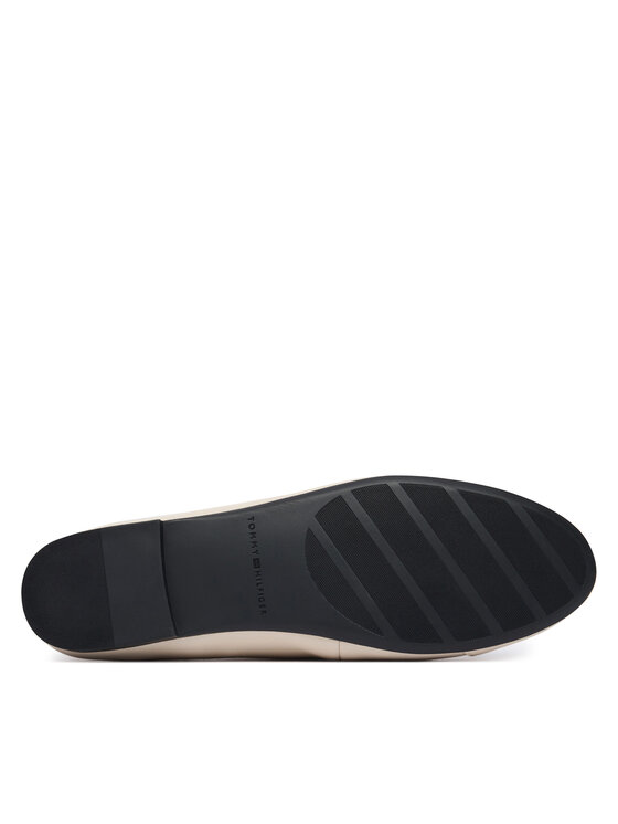 Tommy Hilfiger Балеринки Tommy Hilfiger Hilfiger Smooth Lthr Ballet FW0FW09241 Екрю