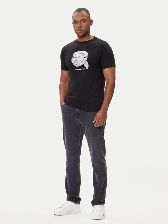 KARL LAGERFELD KARL LAGERFELD Camiseta 755066 554242 Negro Regular Fit