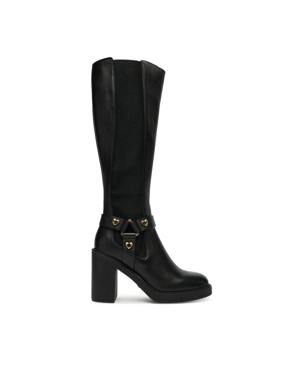 LOVE MOSCHINO Ботуши LOVE MOSCHINO JA2608AG0NIA0000 Черен