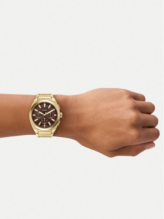 Fossil Hodinky Fossil Everett FS6184 Zlatá