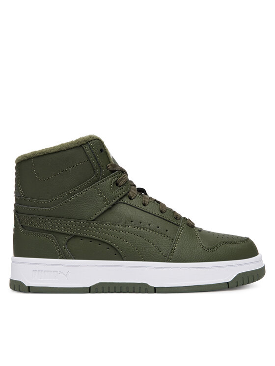 Puma Sneakersy Puma Rebound Slam Mid Wtr Jr 40880302 Zielony ciemny