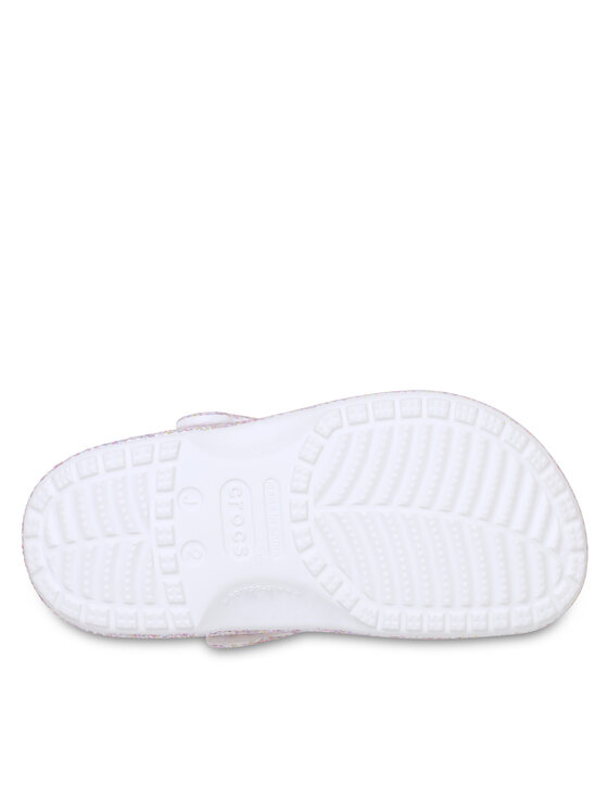 Crocs Шльопанці Crocs Classic Fantasy Glitter Clog K 212561 Білий