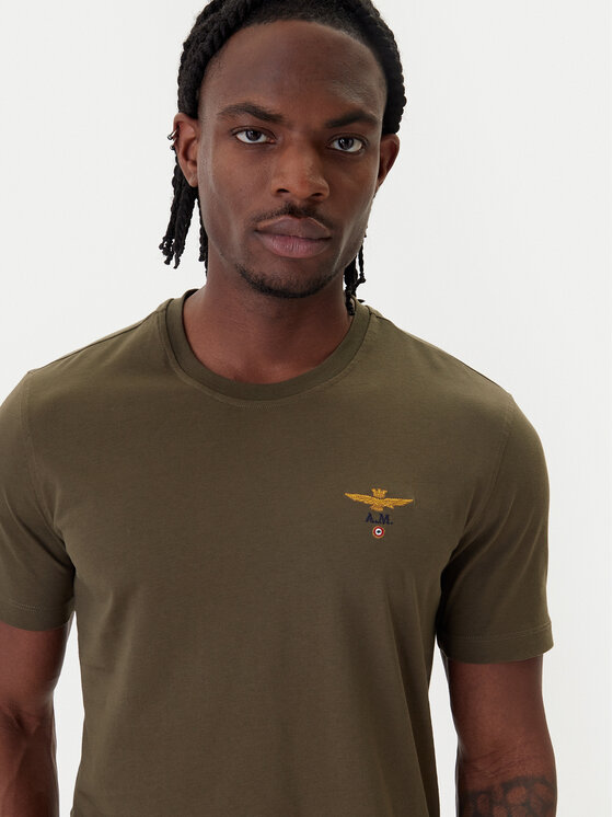 Aeronautica Militare Aeronautica Militare Camiseta 261TS1580UJ00372 Verde Regular Fit
