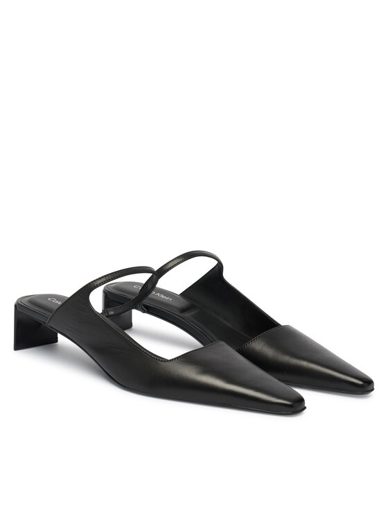 Calvin Klein Chanclas Calvin Klein Set Back Heel Pump Lth HW0HW02801 Negro