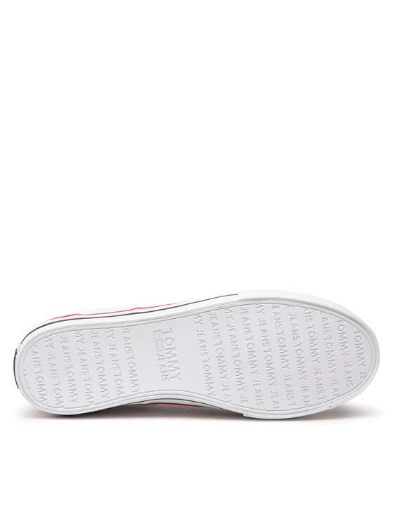 Tommy Jeans Zapatillas de tenis Tommy Jeans Textile Sneaker EM0EM00001 Blanco