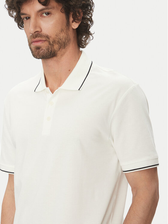 Armani Exchange Armani Exchange Polo majica XM000489 AF13026 U0009 Bela Regular Fit