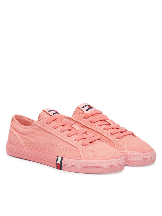 Tommy Jeans Tenisenes Tommy Jeans Archive Vulc Y2K Washed Canvas EN0EN02957 Rozā