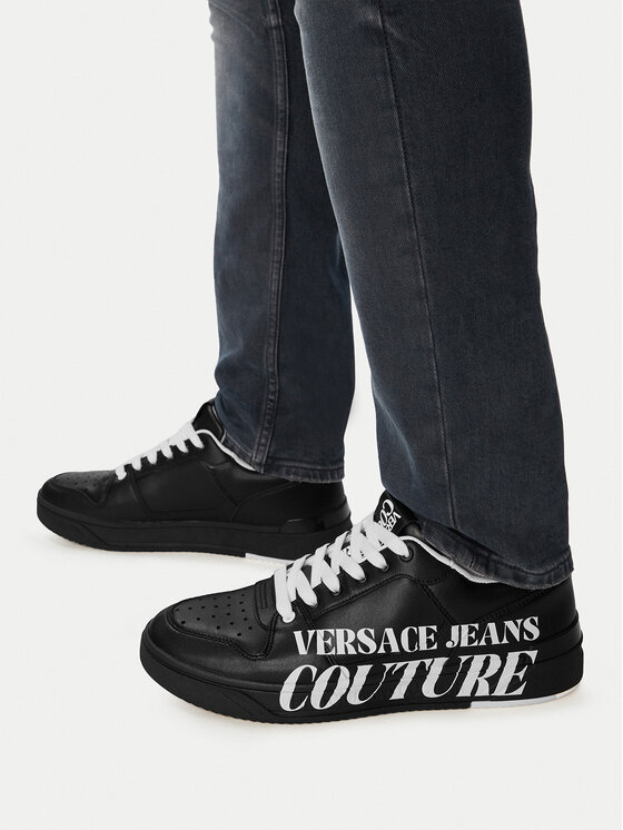 Versace Jeans Couture Снікерcи Versace Jeans Couture 80YA3SJ5 Чорний