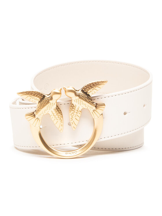 PINKO Cintura da donna Pinko Love Berry Simply Waist Belt. PE 21 PLT01 1H20VX Y6XF Bianco