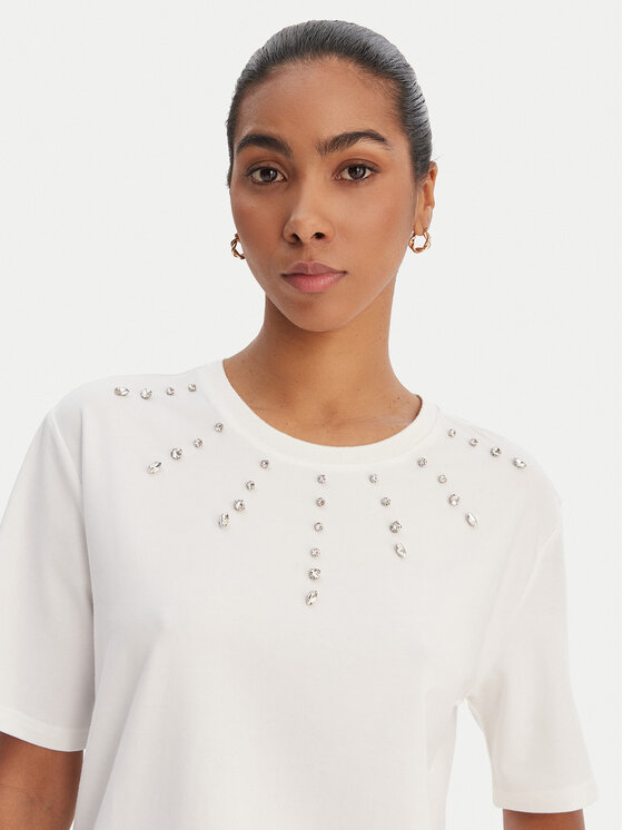 Morgan Morgan Camiseta 261-DOURRA Blanco Straight Fit