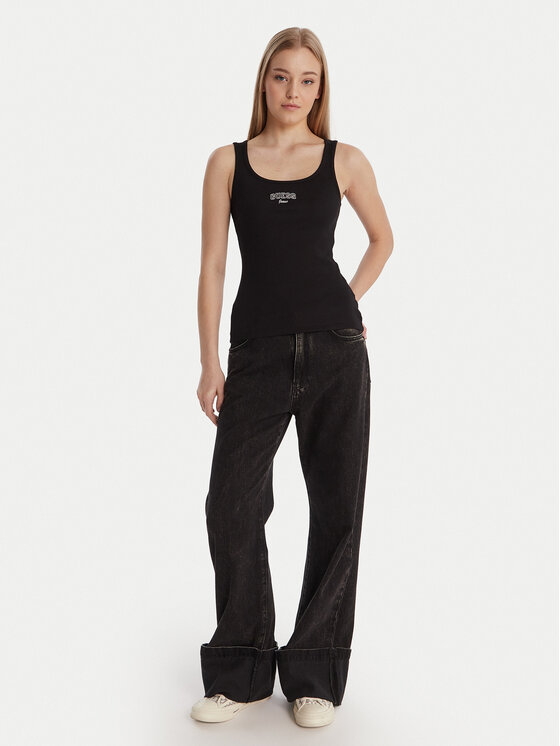 Guess Jeans Guess Jeans Top W6RP20 KA0H1 Negro Slim Fit