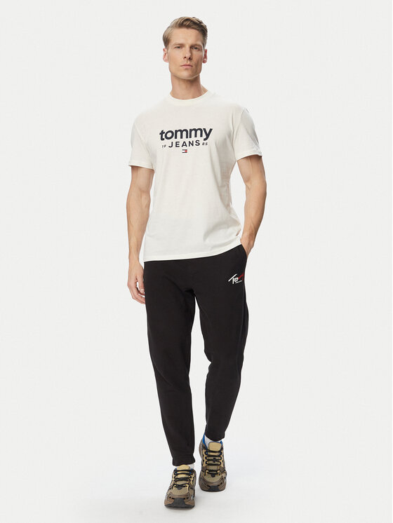 Tommy Jeans Tommy Jeans Camiseta Graphic DM0DM23376 Blanco Slim Fit