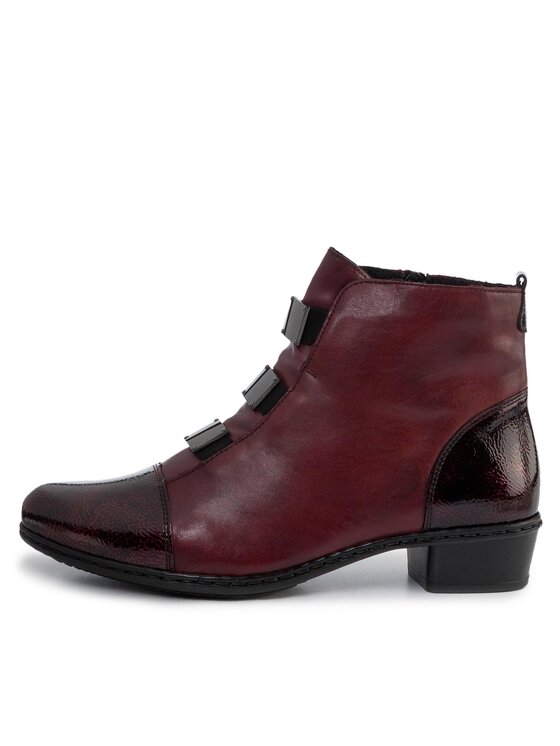 Rieker Botine Rieker Y07C9-35 Vișiniu