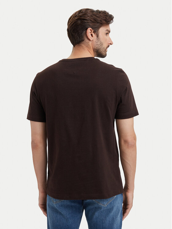 Tommy Hilfiger Tommy Hilfiger Camiseta Ess Seasonal MW0MW39995 Marrón oscuro Regular Fit