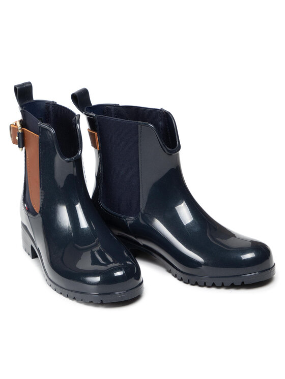 Tommy Hilfiger Gumijas zābaki Tommy Hilfiger Oxley 2Z2 FW56822108 Tumši zils