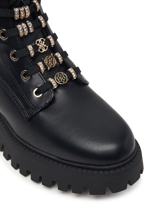 Guess Trapery Guess FLFFIC ELE10 Czarny
