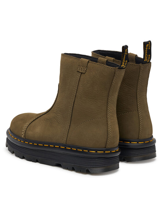 Dr. Martens Μποτάκια Dr. Martens ZEBZAG Rigger Olive Wyoming DM42022300 Πράσινο
